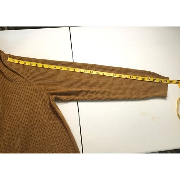 TASSO ELLA- MENS BROWN PULL OVER ZIP-UP NECK 100% COTTON LONG SLEEVE SWEATER XXL - Picture 4 of 6